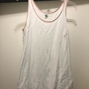 White shear tank top.